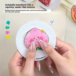 Jouets en éponge de pâte de bois à colorier faits à la main pour enfants Absorption d'eau Houle Art Craft Ensemble de jouets éducatifs - Product Image 3