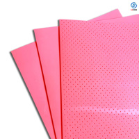 Feuille de PCL de qualité médicale thermoformable et écologique, matériau orthopédique pour attelles, panneau thermoplastique rose pour supports et orthèses