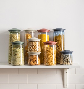 Pinmoo Design Kitchen Canister Insulated Can Sealer Flask Vaccum Jars Food Storage Canister Set