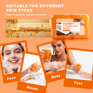 ハニーココナッツオイル石鹸 天然クレンジングバー オリーブオイル 深く保湿し、優しく肌を洗浄する ハニーココナッツオイル石鹸 - Product Image 6