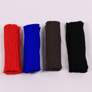 Vente directe des fabricants, gants en tricot chauds personnalisés pour l'automne et l'hiver, gants sans doigts en acrylique uni pour hommes et femmes - Product Image 5