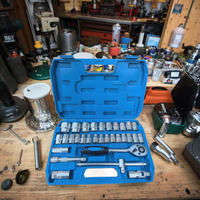 Offre Spéciale : Jeu de Douilles 32 Pièces 1/4 Pouce avec Boîtier à Cliquet pour Réparation Automobile et Usage Domestique, Personnalisable OEM, Acier au Carbone, Garantie 1 An