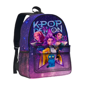 Tas Ransel Anak Sekolah JM3 K-pop Demon Hunters Motif Kartun, Tas Ransel K-pop Anak Ringan Bertema Langit Berbintang - Product Image 2