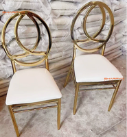 Chaise Chiavari dorée empilable en métal pour mariages et événements – Vente en gros usine