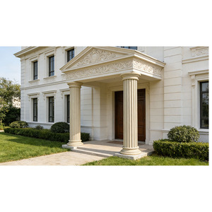 Colonna Romana in EPS con Linee Decorative Personalizzate per Decorazione Esterna di Ville, Ignifuga, Impermeabile, Ecologica, per Ospedali, Facile da Installare - Product Image 3