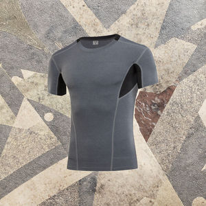 C199 Sudadera con capucha de cuello redondo ajustada para hombre, transpirable, de manga larga, de otoño, bordada, con patrón sólido - Product Image 3