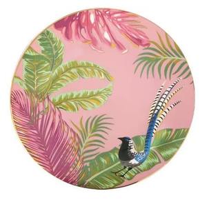 非洲豪华装饰陶器热带森林和老虎设计精美骨瓷餐具婚礼用金色陶瓷板 - Product Image 3