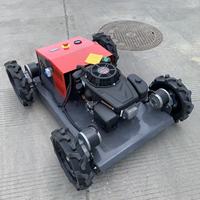 Livraison gratuite Tondeuse à gazon télécommandée 4 roues motrices LK-500 9HP à essence, robot tondeuse RC sur roues pour jardin domestique