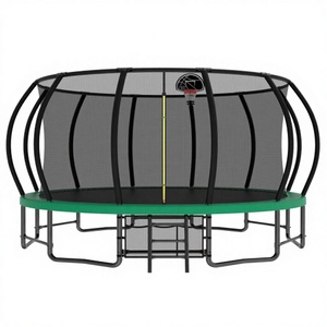 <span class=keywords><strong>Trampoline</strong></span> de haute qualité 16FT pour parc de trampolines récréatif avec panier de basket, sac et barre de suspension - Product Image 1