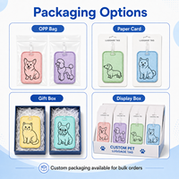 Etiquetas de Equipaje Personalizadas con Retrato de Mascota, Bordadas, para Perros y Gatos, Compra al por Mayor, MOQ 50 Piezas