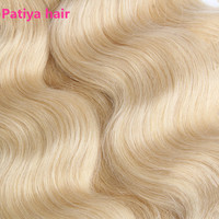 Offre Spéciale – Extensions de Cheveux Humains Blond Miel 613 Ondulés avec Closure pour Femme, Couleur Claire, Tissage Cousu, pour le Marché Européen