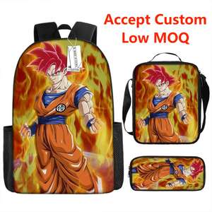 Anime cartone animato tre pezzi zaini ad alta capacità borsa a tracolla impermeabile astuccio per bambini - Product Image 2