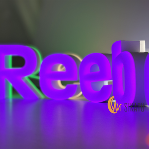 Insegna Luminosa LED 3D Personalizzata in Acrilico e Acciaio Inox, Lettere Colorate Retroilluminate, Logo Bifacciale per Vetrine - Product Image 2