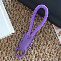 Porte-clés coloré en corde, cordon de téléphone portable macaron, pendentif tendance DIY, accessoires de sac tissé Q1001