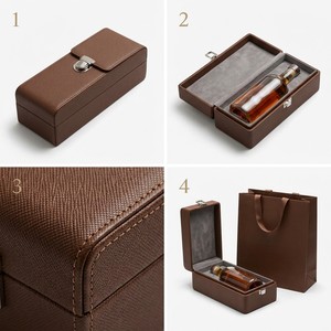 Boîte à vin blanche de luxe pour une <span class=keywords><strong>bouteille</strong></span> avec fenêtre transparente, emballage cadeau en carton rigide - Product Image 2