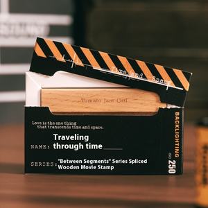 6 видов стилей деревянные журналы с принтом в стиле ретро, кетчуп, девушка, штамп между фрагментами, выгравированный коллаж - Product Image 3