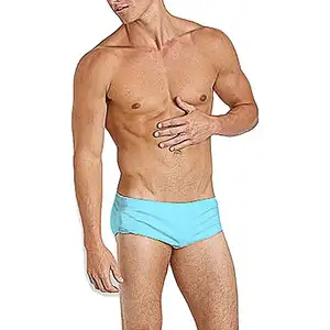 Top Quality Mens Swimming Briefs Solid Color Custom Logo Swimwear Men Low-rise Men Cool Swimsuit