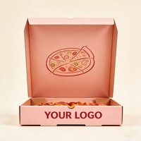 Cajas de Pizza Personalizadas al por Mayor, Embalaje Reciclable y Biodegradable, Caja de Pizza con Tinta de Soya, Caja de Pizza de Alta Calidad