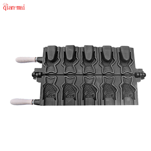 Gaufrier en forme de poisson à bouche ouverte antiadhésif en fonte personnalisé gaufrier Taiyaki à cornet de crème glacée 5 en 1 - Product Image 3