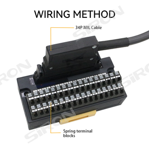 เหมาะสำหรับ SIRON T55/T056/T057/T058 DC24V 1A แบบยึดด้วยสกรู/ราง DIN  บล็อกขั้วต่อราง DIN เหมาะสำหรับ PLC 10/20/34/40 พิน ปลั๊กแบบ MIL - Product Image 5