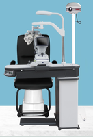 Équipement combiné d'optométrie intégré pour les nouveaux magasins d'optique Unité de table ophtalmique Réfractomètre automatique Phoropter Chart Projector