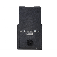 Boîte de sécurité métallique Tuojue pour voiture, coffre-fort caché pour Tesla Model 3/Y, organisateur de rangement sécurisé pour objets de valeur, couleur unie, livraison rapide depuis l'entrepôt américain