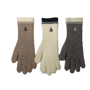 Guanti antivento caldi lavorati a maglia con maglia in cotone lavorato a maglia con macchina per maglieria in <span class=keywords><strong>Aite</strong></span> ricamata - Product Image 2