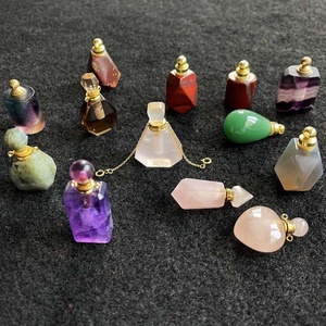 En gros Naturel Mixte <span class=keywords><strong>Améthyste</strong></span> Parfum Bouteilles D'huile Essentielle <span class=keywords><strong>Agate</strong></span> Rose Quartz Cristal Bouteille De Parfum - Product Image 2
