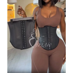 Faja Reductora de Cintura de Piel Sintética, Cómoda, con 25 Varillas de Acero, Moldeadora de Cuerpo para Mujer - Product Image 5