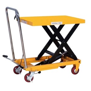 รถเข็นไฮดรอลิกแบบแพลตฟอร์ม ยกสูง 900 มม. พร้อมราวจับพับได้ สำหรับคลังสินค้าและขนส่งโลจิสติกส์ - Product Image 3