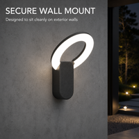Lampe murale LED ovale moderne créative pliable, éclairage décoratif extérieur étanche pour restaurants, hôtels, couloirs, jardins