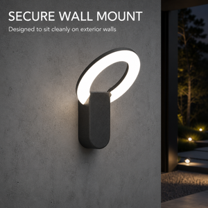 Lampe murale LED ovale moderne créative pliable, éclairage décoratif extérieur étanche pour restaurants, hôtels, couloirs, jardins - Product Image 2