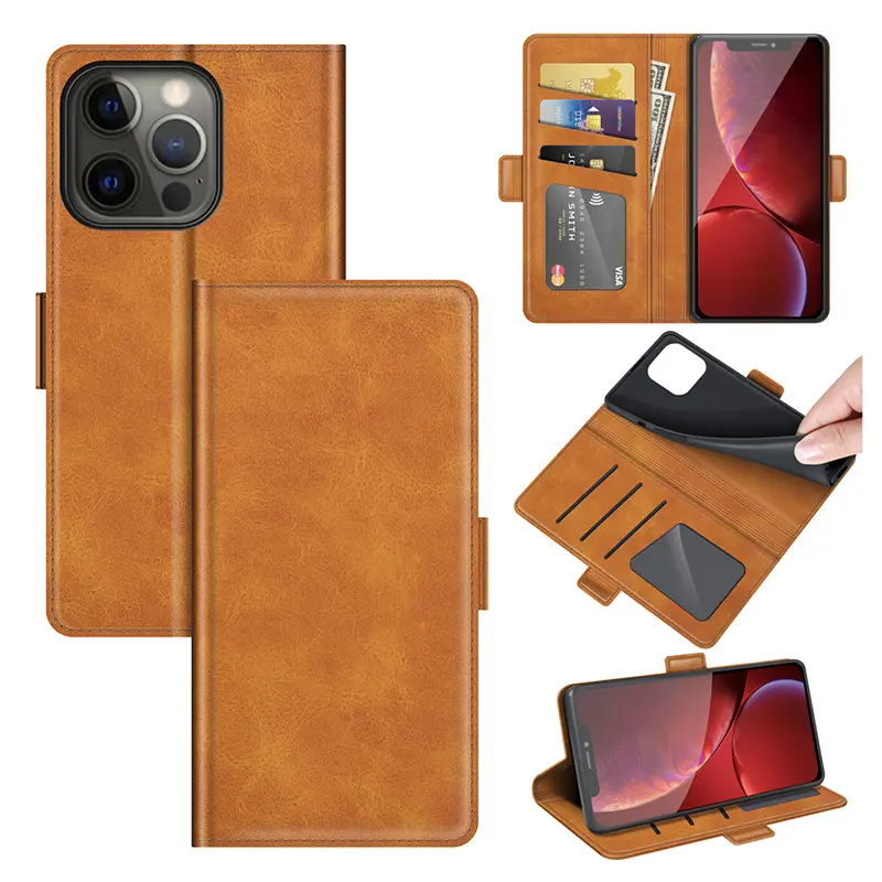 Luxury PU Leather Flip Wallet Phone Case For iPhone Samsung Motorola LG Nokia OPPO Vivo Xiaomi Google Leather Wallet Flip Case