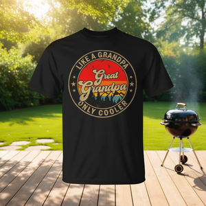Camiseta informal para hombre con estampado de Great Grandpa Like A Grandpa Only Cooler - Product Image 3