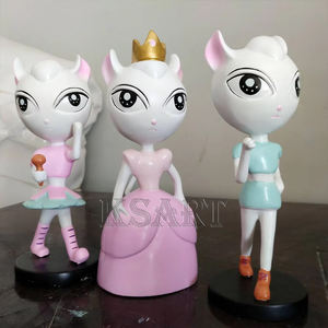 Personnalisé Dessin Animé Chat <span class=keywords><strong>Femme</strong></span> Sculpture Résine Fibre de Verre Centre Commercial Galerie Collection Arts Artisanat Vitrine Chat Démon Décoration - Product Image 1