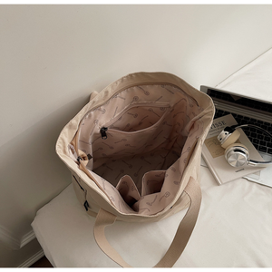 Bolsa de Mano Portátil de Gran Capacidad de Poliéster con Cierre Abierto y Estilo <span class=keywords><strong>Simple</strong></span> para el <span class=keywords><strong>Mercado</strong></span> y el Centro Comercial - Product Image 4