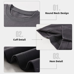 T-Shirt Personalizzabile con il Tuo Marchio, Unisex Oversize, in Cotone Pesante 180 200 220 240 280 GSM, Streetwear Maschile - Product Image 3