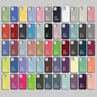 MOQ500 Nouvelle coque de téléphone antichoc en silicone liquide véritable pour iPhone 18 17 16 15 14 13 Pro Max