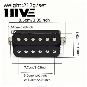 Pickup per Chitarra HIVE Originale Prodotto in Fabbrica, Nero, a 4 Fili, <span class=keywords><strong>50</strong></span>/52MM, Adatto per Pickup da Chitarra - Product Image 2
