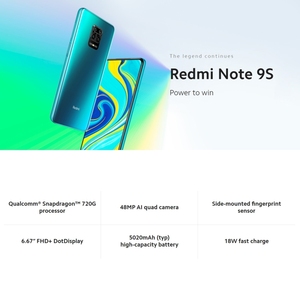 Teléfono Celular Redmi <span class=keywords><strong>Note</strong></span> <span class=keywords><strong>9S</strong></span> Versión Oficial al por Mayor, Desbloqueado, Android - Product Image 4
