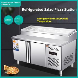 Hiển thị thương mại trường hợp tươi-giữ bánh pizza lạnh hoạt động bảng rãnh salad truy cập tủ lạnh - Product Image 4