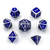 Jeu de dés en métal polyédrique avec logo personnalisé Offre Spéciale pour RPG DND Dungeon Dragon pour jeux de rôle