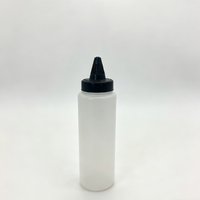 Bouteille souple en PE de qualité alimentaire 250ML 500ML pour sauce salade, confiture, avec bouchon, distributeur de sauce pour Ketchup et BBQ