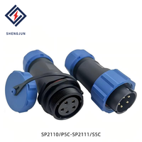 Connecteur d'aviation circulaire SP21, raccord fileté IP68, compatible WEIPU, prise de signal et d'alimentation industrielle