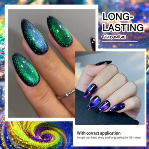 เจลทาเล็บ 9D Cat Eye 8 มล. เปลี่ยนสีได้ ลายพีค็อก แห้งด้วยแสง UV/LED แม่เหล็ก สร้างเอฟเฟกต์กาแล็กซี่ อุปกรณ์ทำเล็บมืออาชีพ ใหม่ - Product Image 4