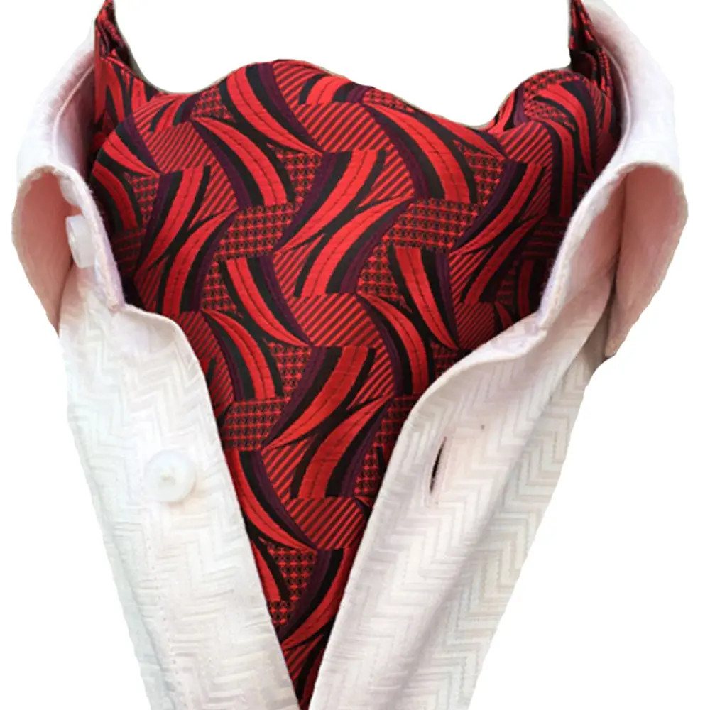 Cravate Jacquard tissée avec motif Floral pour hommes, rétro, personnalisé, à bas prix