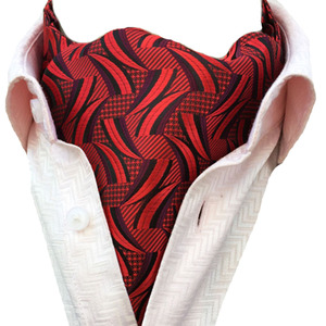 Cravate <span class=keywords><strong>Ascot</strong></span> pour homme en jacquard tissé à motifs floraux paisley, prix bas personnalisé - Product Image 1