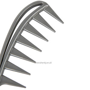 Răng Rộng Cá Mập Nhựa Lược Xoăn Tóc Salon Làm Tóc Lược Massage Cho Tạo Kiểu Tóc Công Cụ Cho Curl Tóc - Product Image 3