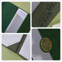 Porte-documents A4 en similicuir, style chinois, avec bouton métallique, pour diplôme d'honneur, cérémonie de remise des diplômes