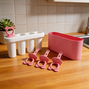 Molde de Plástico para Helados con 8 Compartimentos, Estilo Caricatura, para Hacer Helados Caseros, Apto para Congelador, Multicompartimentos - Product Image 2